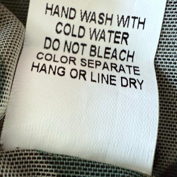 Wild Honey Camo Print Mesh Long Sleeve Crop Top Sheer Size Medium Green Brown - Picture 5 of 7